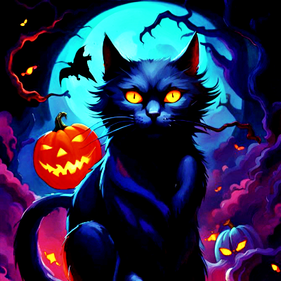 Black Cat PFP 14 - Free profile picture