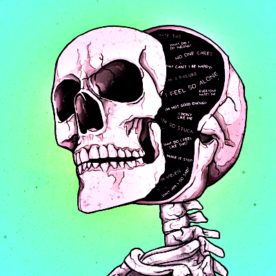 Skeleton PFP 8 - Free profile picture